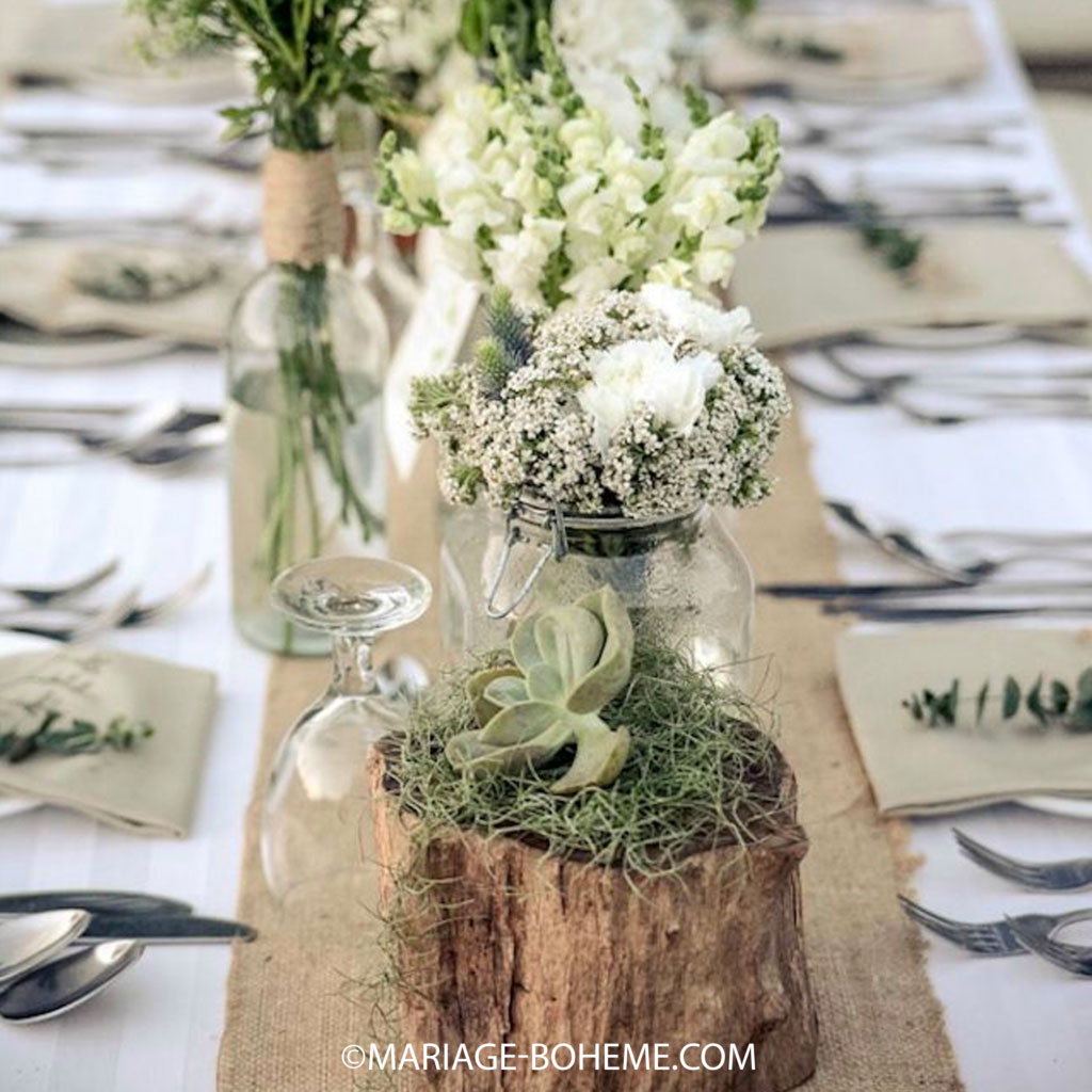 Un mariage réussi grâce à une décoration nature - MaFamilleZen