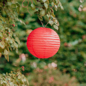 Lampion en papier Rouge 30 cm
