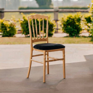 Chaise Napoléon Or - assise noire