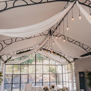 Drapage plafond - 10m tissu blanc