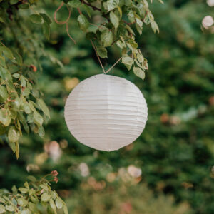 Lampion en papier Blanc 30 cm