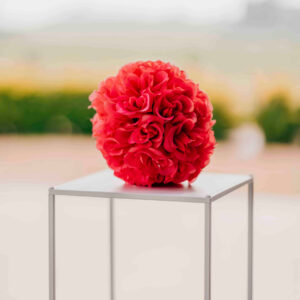 Boule de rose fushia 20cm