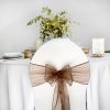 Nœud en Organza marron