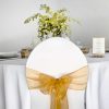 Nœud en Organza or