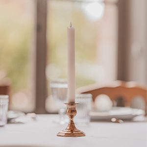 Bougeoir doré bohème 9 cm