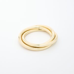 Rond de serviette 3 anneaux - Doré