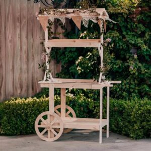 Charrette Candy Bar en bois