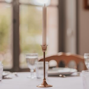 Bougeoir doré bohème 21 cm