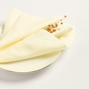 Serviette ivoire polyester