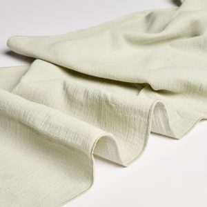 Chemin de table en gaze de coton - Vert sauge