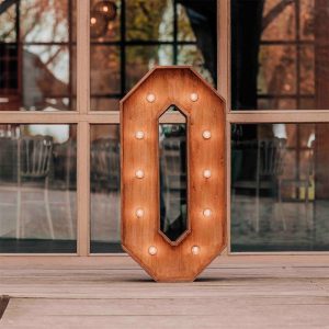 Lettre Lumineuse géante O