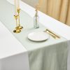 Chemin de table en gaze de coton - Vert sauge – Image 2