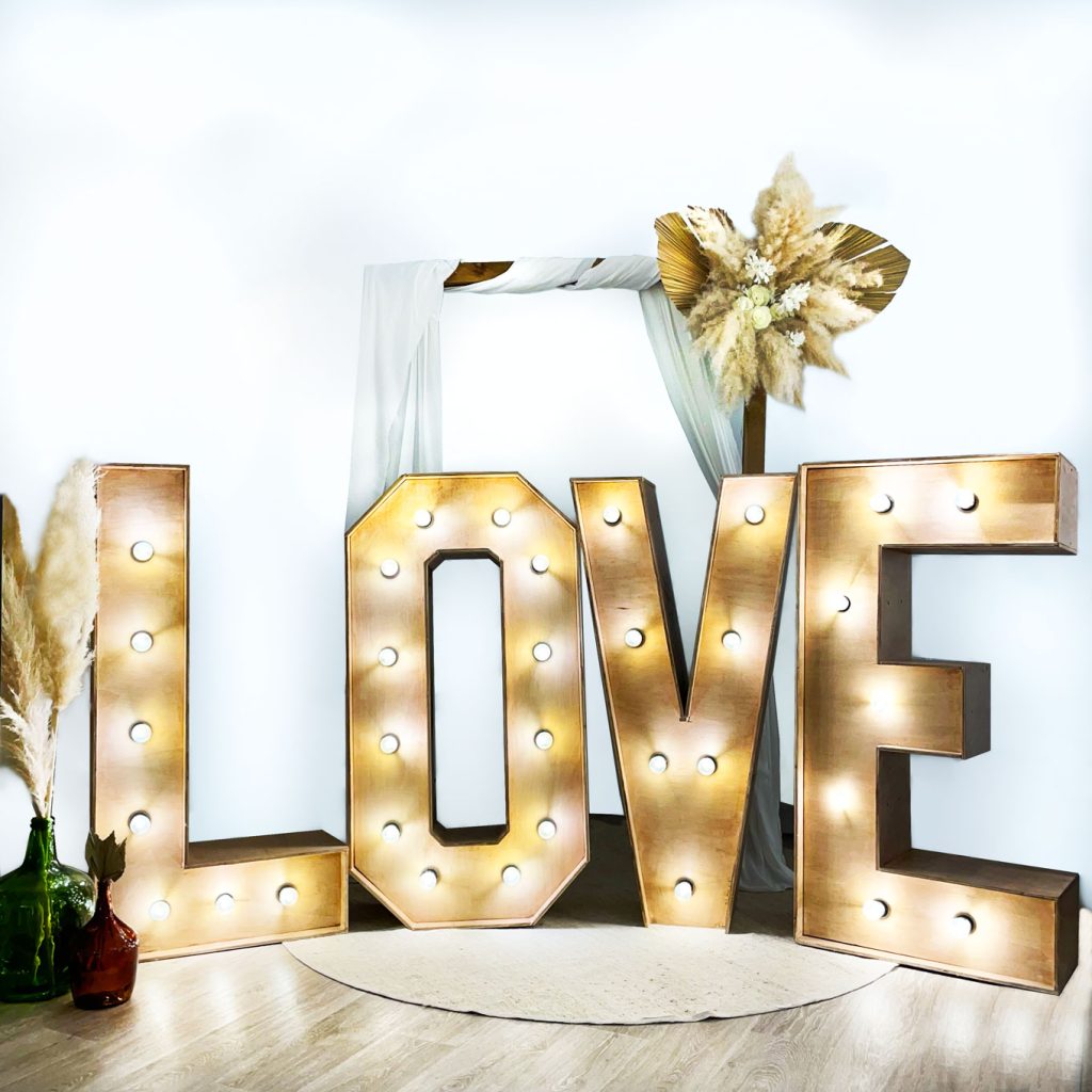 lettre love geante