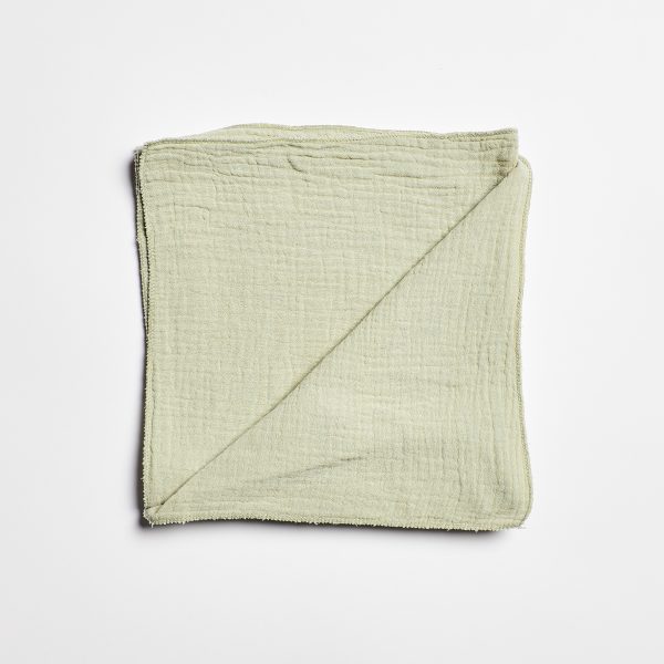 Serviette gaze de coton - Vert sauge – Image 5