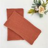 Serviette gaze de coton - Terracotta – Image 2