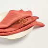 Serviette gaze de coton - Terracotta
