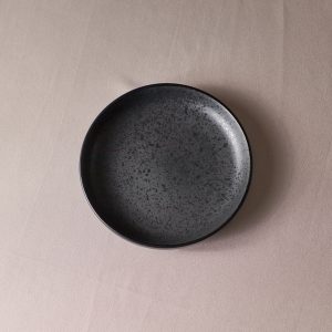 Assiette à dessert noire - Gamme NAPLES