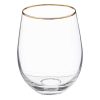 Verre à eau liseré doré  "APHRODITE" – Image 2