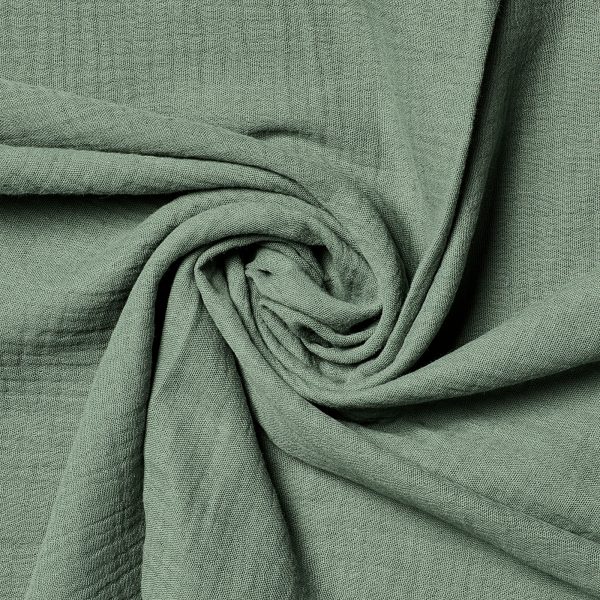 Serviette gaze de coton - Vert Emeraude – Image 5