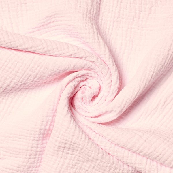 Serviette gaze de coton - Rose pâle – Image 5