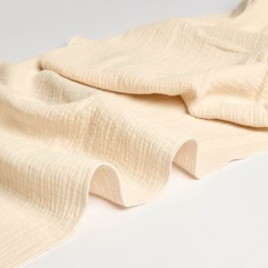 Chemin de table en gaze de coton - Beige