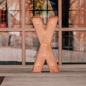 Lettre Lumineuse géante X
