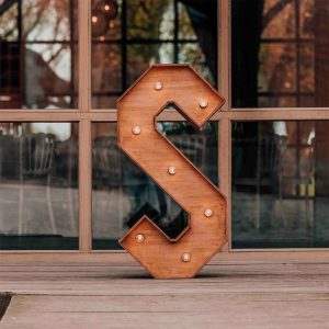Lettre Lumineuse géante S