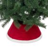 Cache pied de sapin rouge