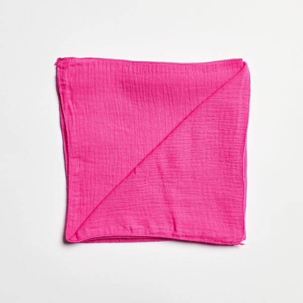 Serviette gaze de coton - Fuchsia – Image 3