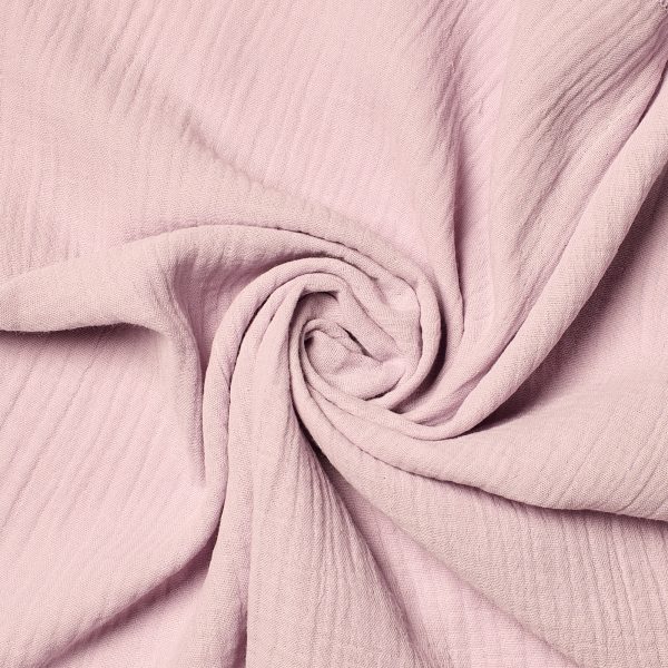 Chemin de table en gaze de coton - Vieux rose – Image 3