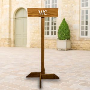 Panneau signalétique en bois à personnaliser H133cm L50cm