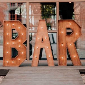 Lettres Lumineuses " BAR "