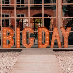 Lettres Lumineuses " BIG DAY "