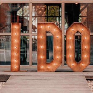 Lettres Lumineuses " I DO "