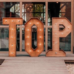 Lettres Lumineuses " TOP "