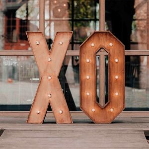Lettres Lumineuses " XO "