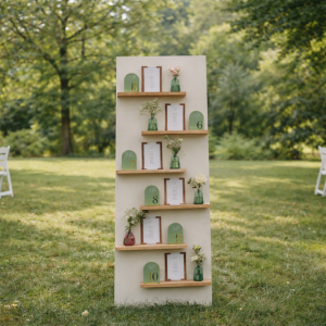 Support blanc 6 étagères - H210cm L61cm