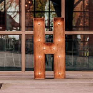 Lettre Lumineuse géante H