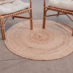 Tapis rond Jute Shine D115