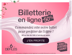 Billetterie salon du mariage 2019