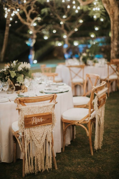déco chaise mariage