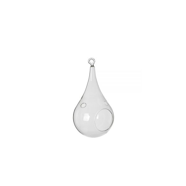 Gouttes De Décoration En Verre Transparent à Suspendre - Longueur Environ 10 Cm, Diamètre 2 Cm, Avec œillet, Pour Noël, Mariage, Intérieur - 13