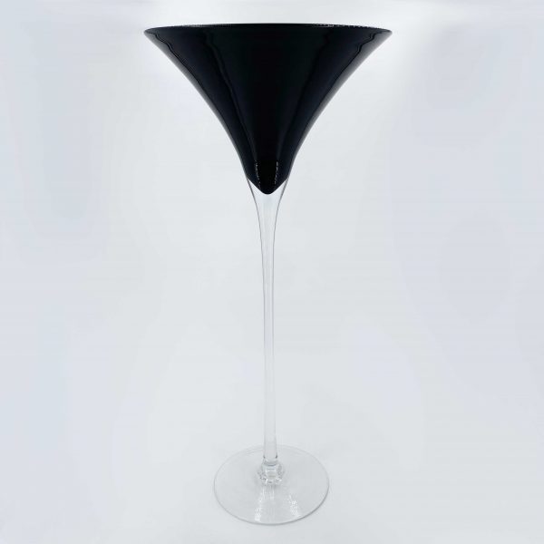 Vase martini noir 70 cm – Image 2